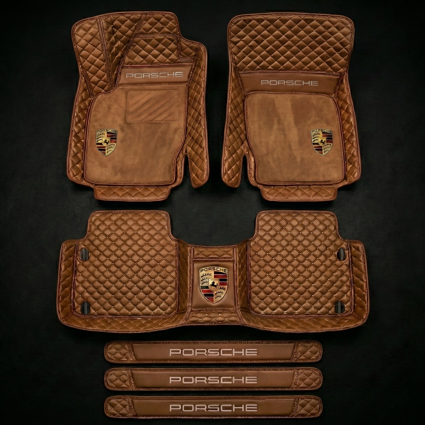 Set di tappetini auto premium, finitura in pelle – pulizia ed eleganza ogni giorno