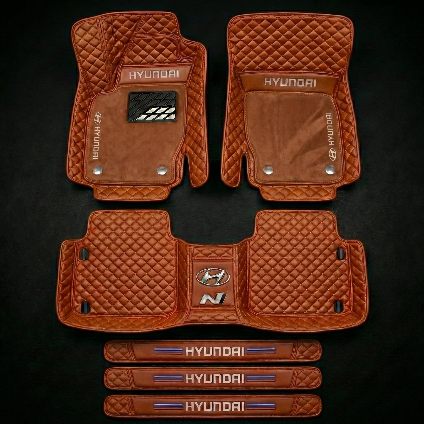 Set di tappetini auto premium, finitura in pelle – pulizia ed eleganza ogni giorno