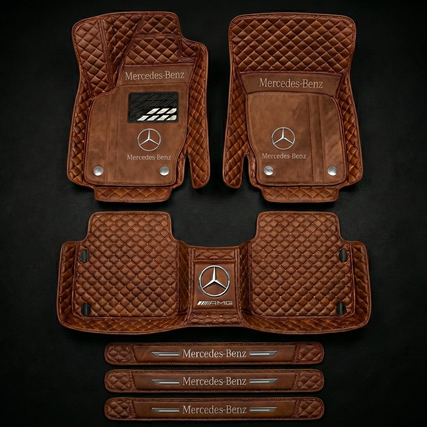 Set di tappetini auto premium, finitura in pelle – pulizia ed eleganza ogni giorno