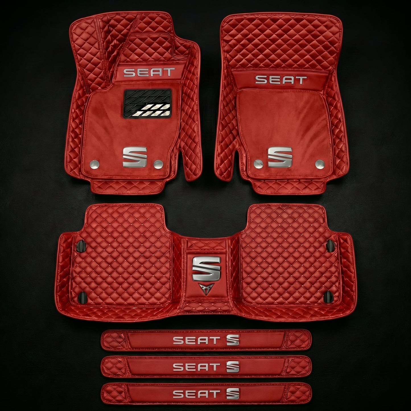 Set di tappetini auto premium, finitura in pelle – pulizia ed eleganza ogni giorno