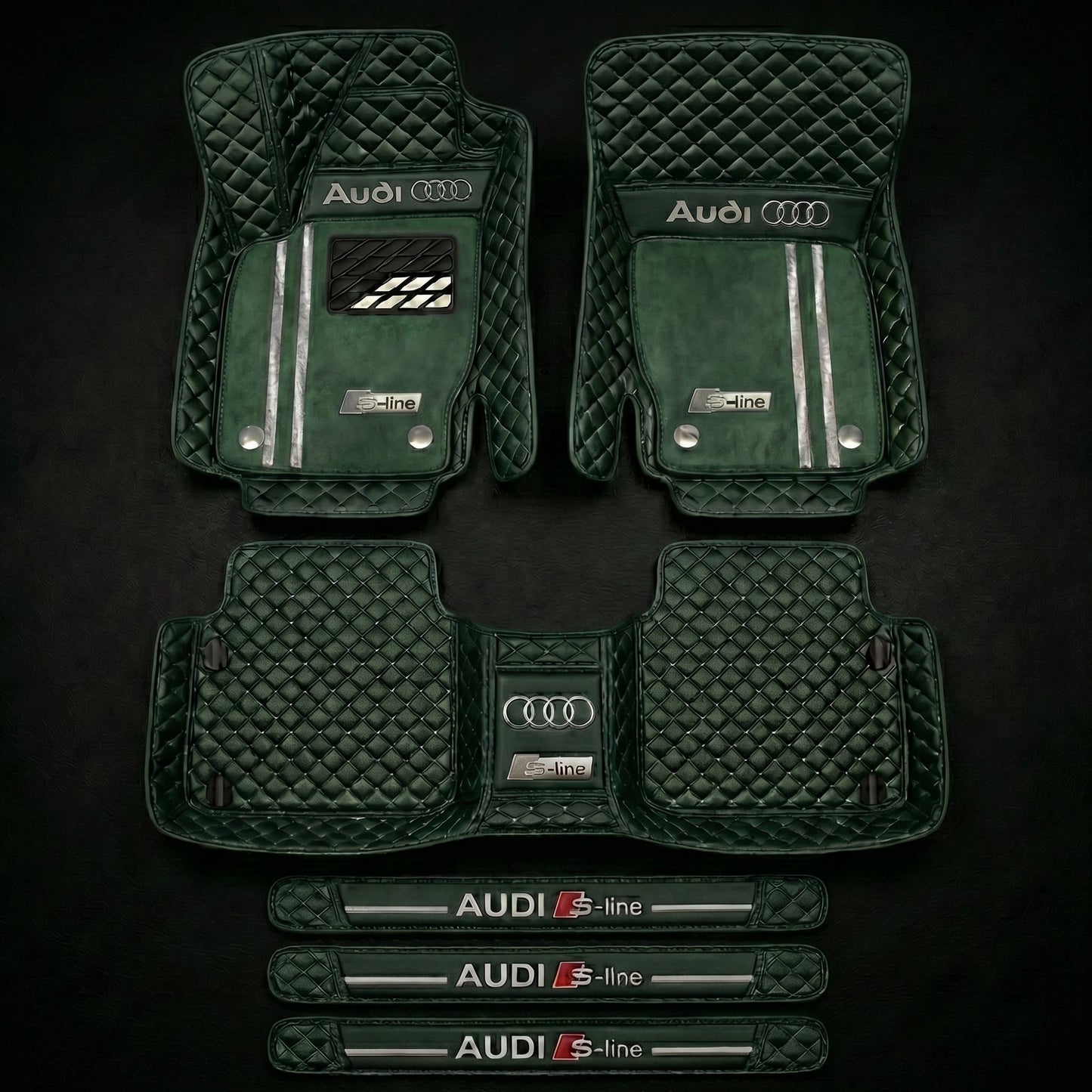 Set di tappetini auto premium, finitura in pelle – pulizia ed eleganza ogni giorno