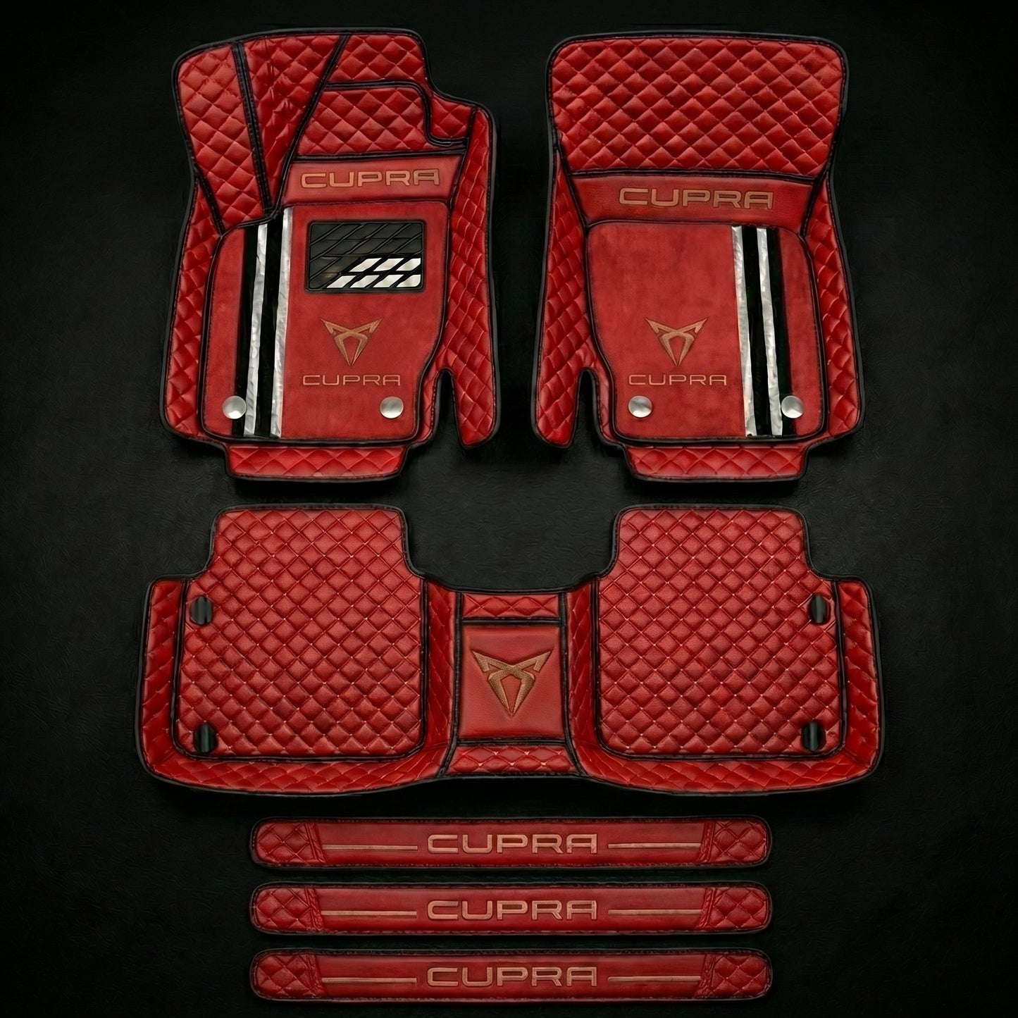Set di tappetini auto premium, finitura in pelle – pulizia ed eleganza ogni giorno