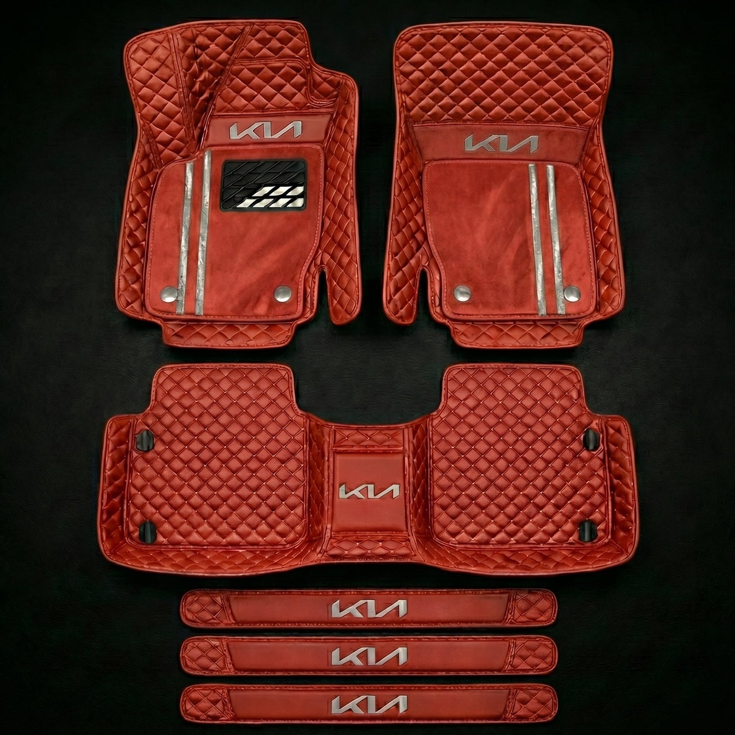 Set di tappetini auto premium, finitura in pelle – pulizia ed eleganza ogni giorno